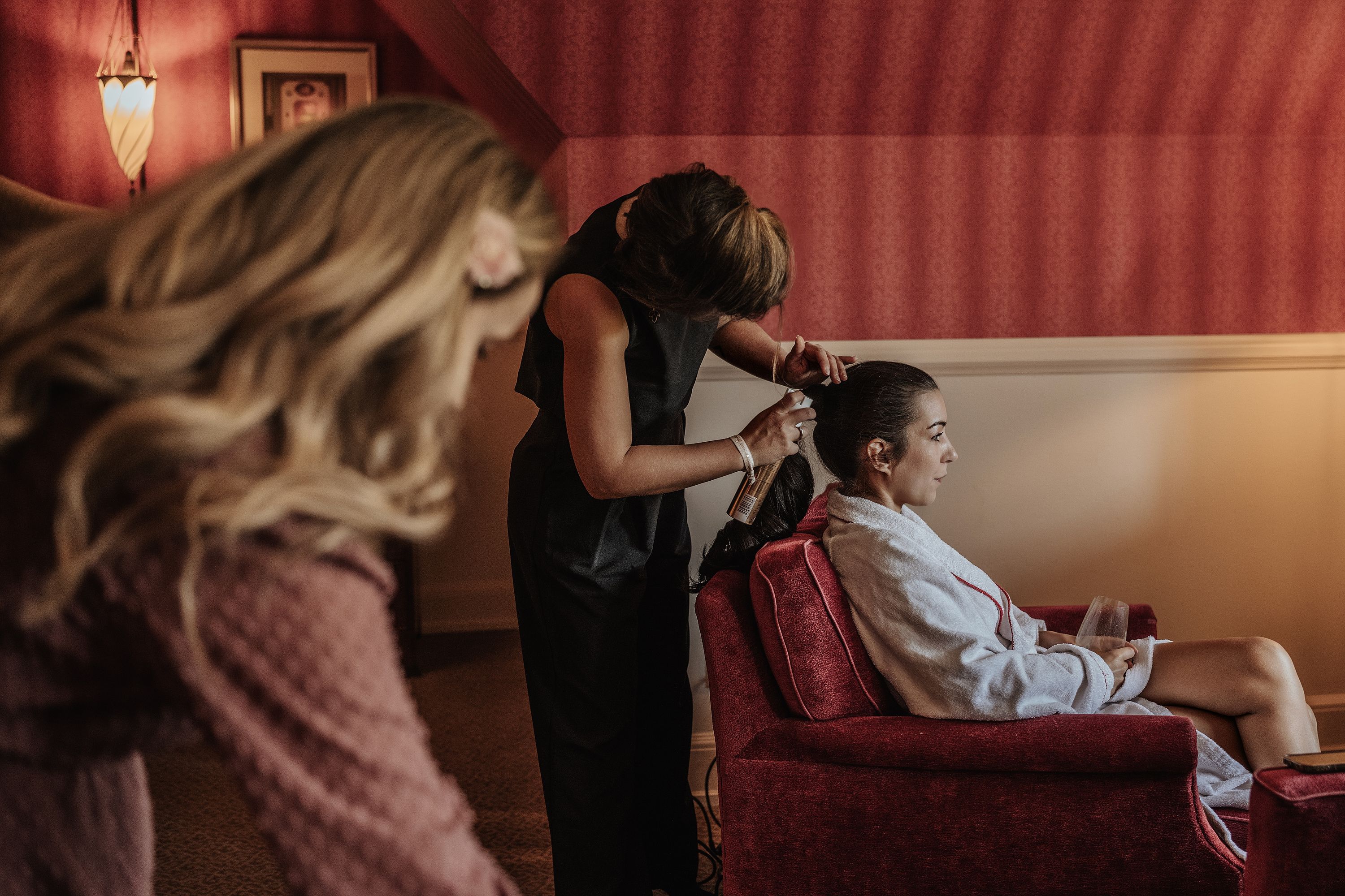 Haare und Make-Up im Schlosshotel