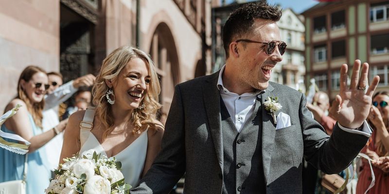 Empfang nach der Hochzeit am Römer