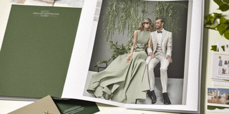 Analoges Moodboard zur Hochzeit