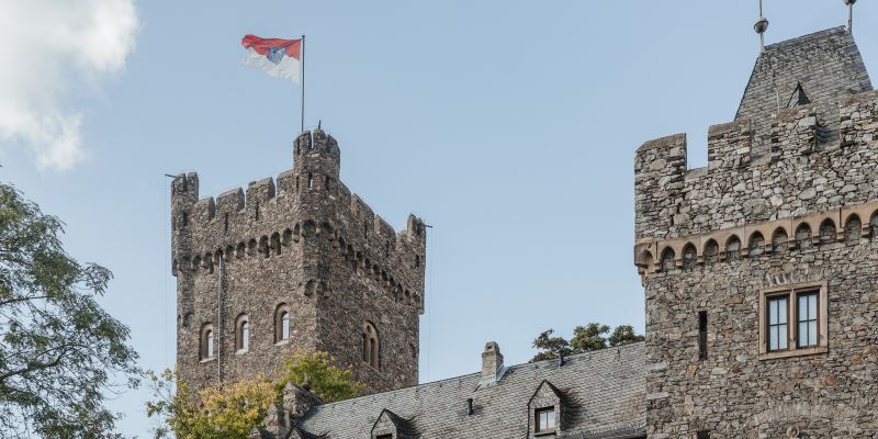 Hochzeit auf der Burg Klopp Außenansicht